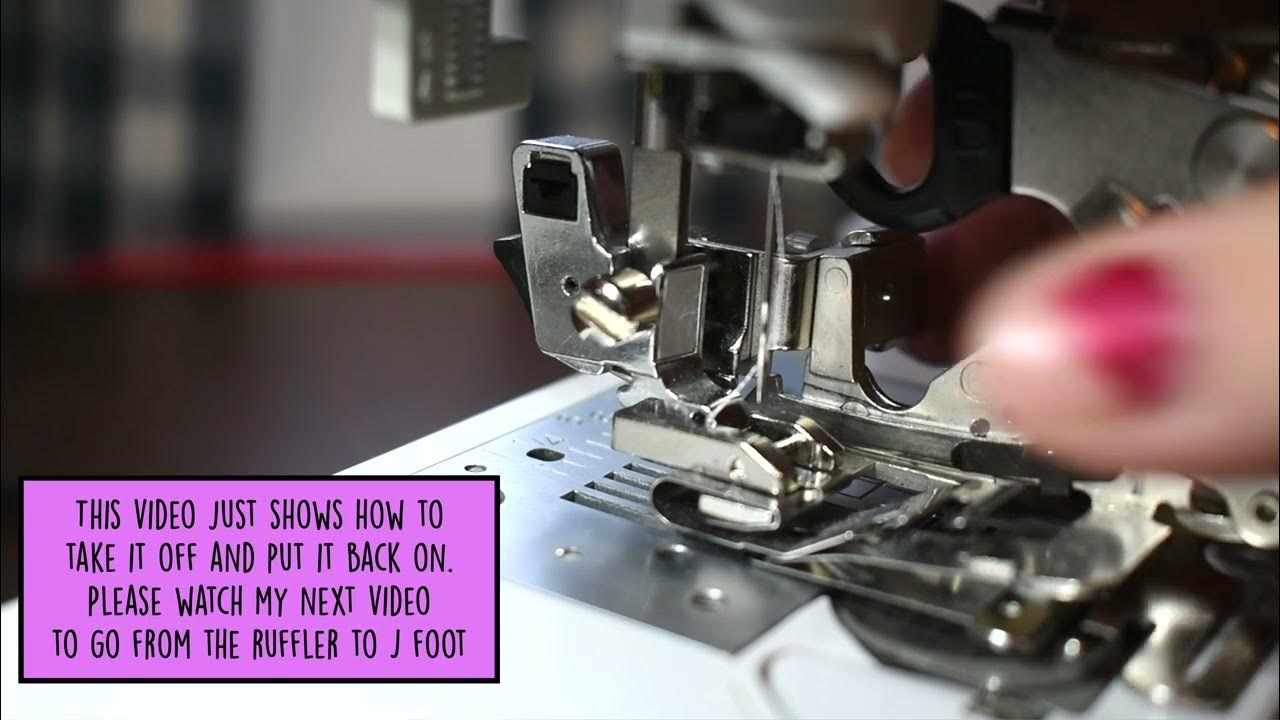 Brother SE425 Brother Ruffler Foot is Easy to Attach and Remove YouTube