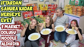 İftardan Sahura Kadar Herşeye Evet 1 Market Dolusu Noodle Aldırdık - Işıl Güler Babishko Family