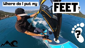 Where should I put my feet Windsurfing? #insta360 #windsurf