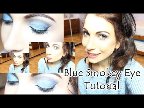 Blue Smokey Eye Makeup Tutorial Ft Sephora Liquid Lipstick | For Brown / Hazel Eyes