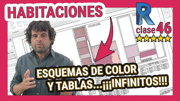 HABITACIONES en REVIT ✅ Gran RECURSO para crear (múltiples) ESQUEMAS DE COLOR y TABLAS