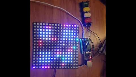 Arduino + Neopixel / WS2812 16x16 Matrix