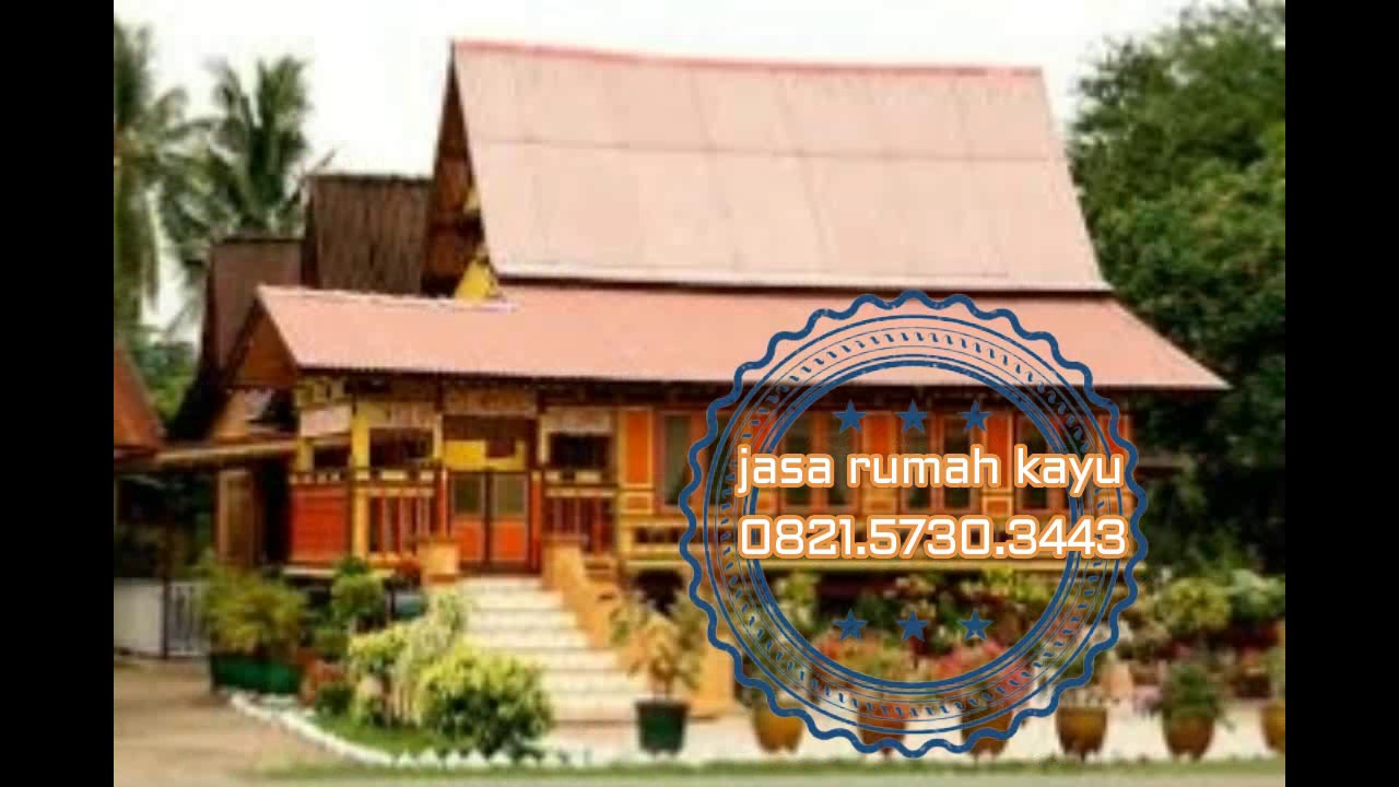 0821 5730 3443 ~ Desain Rumah Kayu 3 Kamar - YouTube