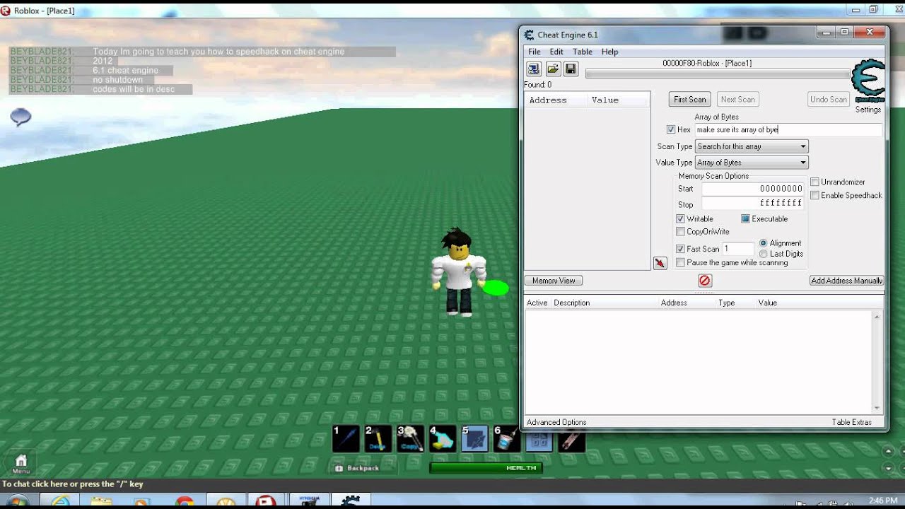 Cheat Engine 2012 Roblox Speedhack Youtube - how to speed hack roblox with artmoney