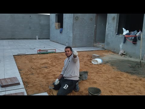 طريقه تركيب بلاط السيراميك بالحوش مع ملاحظات هامه قبل تركيب البلاط