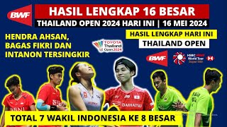 Hasil 16 Besar Thailand Open 2024 Hari ini: Hendra Ahsan Kalah 7 Wakil Indonesia ke QF Thailand Open