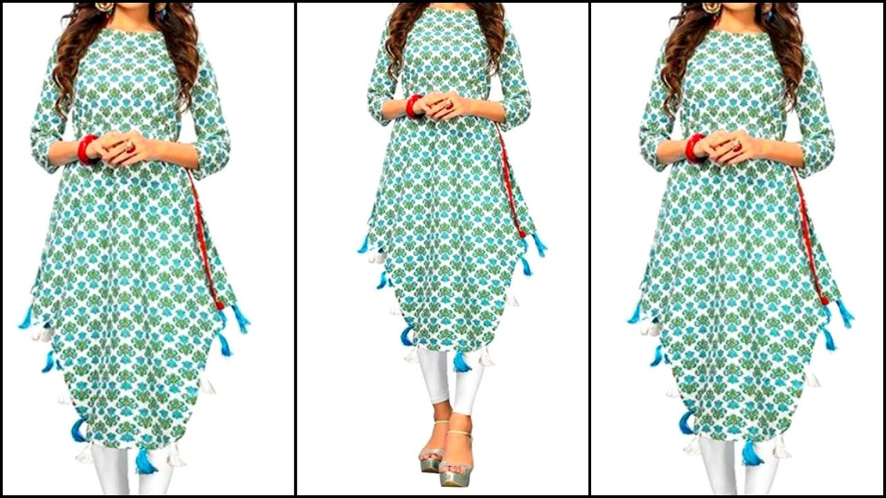 Trendy Alia cut Kurti/ V Yoke Gathered Naira Cut Kurti Cutting and  stitching/ Easy sewing tutorial - YouTube