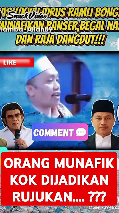 KH. Idrus Romli : 'Orang Mun4f1q kok dijadikan Rujukan??'