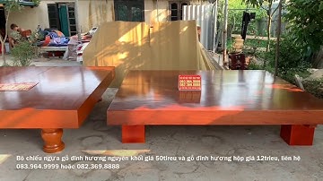 So sánh 2 bộ chiếu ngựa gỗ đinh hương đóng hộp và nguyên khối giá 50trieu và 12trieu/ 083.964.9999
