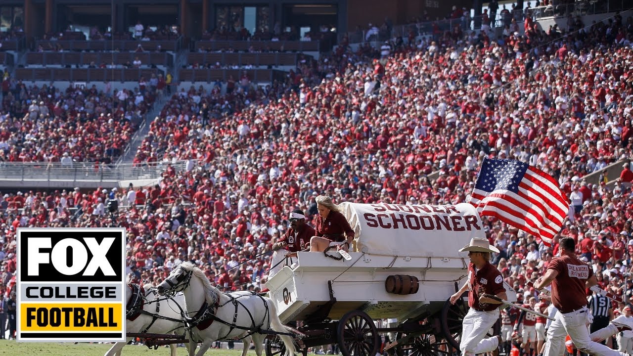 Oklahoma's Sooner Schooner wagon flips over in scary crash | CFB ON FOX ...