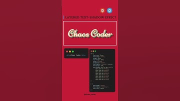 Layered Text-Shadow Effect | HTML CSS