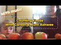 🍎CARSON AND AUNT ASHWEE COUNT FOOD | LANGUAGE SKILLS | LEARNING NUMBERS &amp; WORDS (with music)