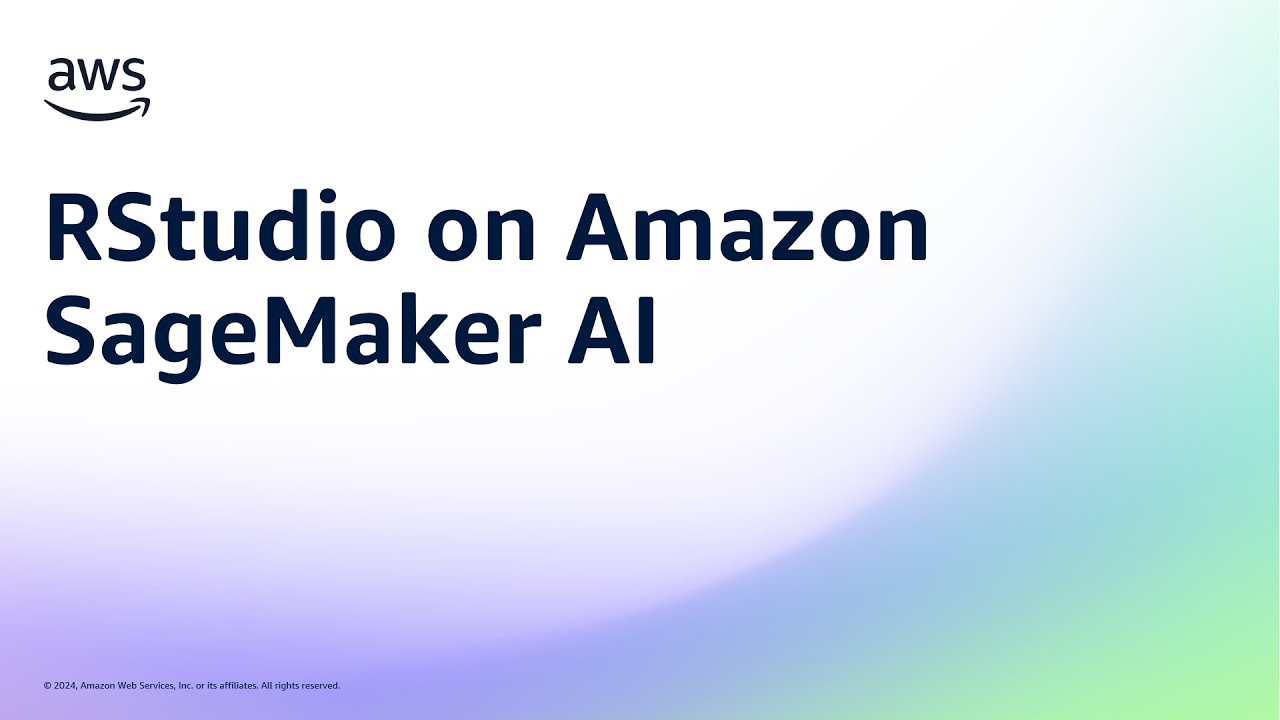 RStudio on Amazon SageMaker AI | Amazon Web Services