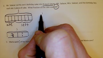 Dr. C explains Lesson 19 G4M5 Word Problems involving adding & subtracting fractions