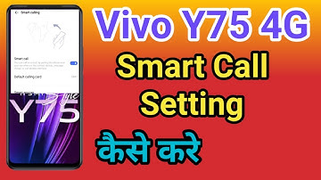 Vivo Y75 4G Automatic Answer Call | How To Smart Call in Vivo Y75 4G