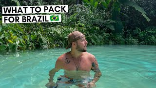 WHAT TO PACK FOR YOUR BRAZIL ADVENTURE 🇧🇷 TRAVEL BRAZIL PACKING GUIDE