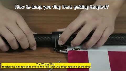 How to keep your flag from wrapping around the pole?