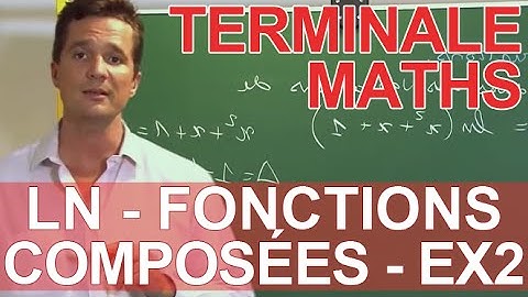Logarithmes népériens - Fonctions composées : Ex 2 - MATHS - TS TES - Les Bons Profs