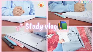 Study vlog | Pinky study vlog | Lecture, notes taking , studying | Productive study vlog