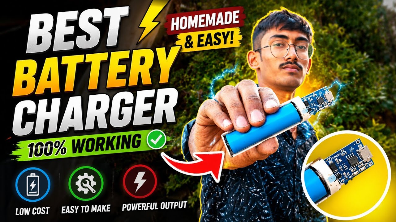 How to make lithium ion battery charger at home | How to make lithium ...