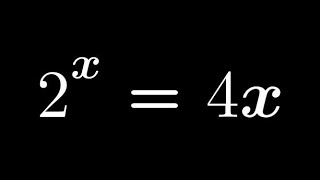 Viral exponential Equation | 2^x = 4x