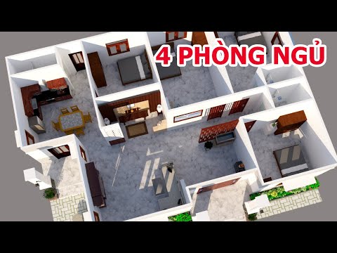 GỢI Ý MẪU NHÀ VƯỜN NÔNG THÔN 4 PHÒNG NGỦ ĐẸP | KIẾN TRÚC NHÀ VIỆT