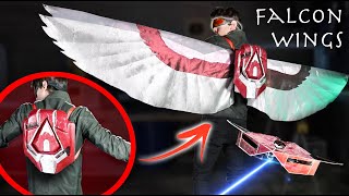 Real Expandable Falcon Wings + Redwing Drone and HUD Goggles!  Falcon IRL