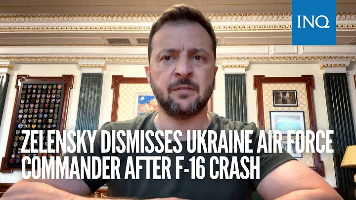 Zelensky dismisses Ukraine air force commander after F-16 crash