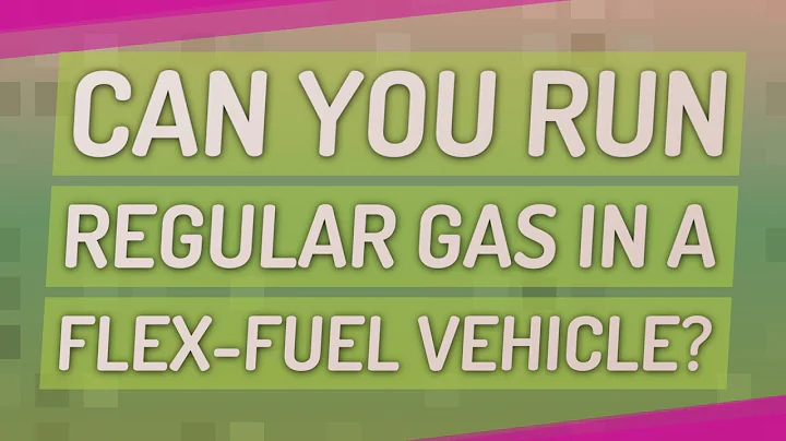 Can you run regular gas in a flex-fuel vehicle?