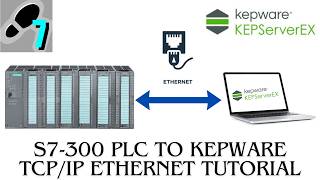 How to connect Siemens S7-300 PLC to kepware KEPserverEX OPC server ( Siemens Ethernet TCP )