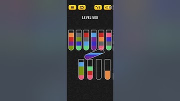 Water Sort Puzzle Level 500 Walkthrough Solution Android/iOS 💦