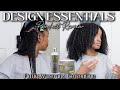 2 Product Wash and Go On Natural Hair | HOW TO DO A FLUFFY WASH AND GO | DESIGN ESSENTIALS