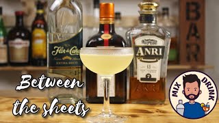 Между простынями коктейль с ромом и коньяком / Between the sheets cocktail