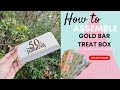 How to assemble gold bar treat box template by andrinas kreations llc