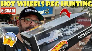 Honeyhole Walmart | Peg hunting Hot wheels | White GTR 4 PACK found hidden under shelf 2 months ago