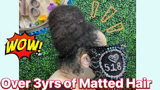 3 years of Matted Hair