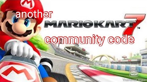 another Mario kart 7 community code read desc
