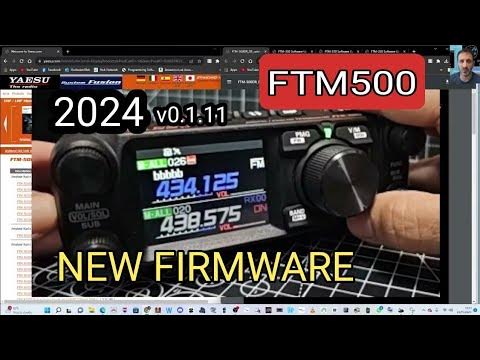 YAESU FTM500 - NEW FIRMWARE DECEMBER 2023v01.11 - YouTube