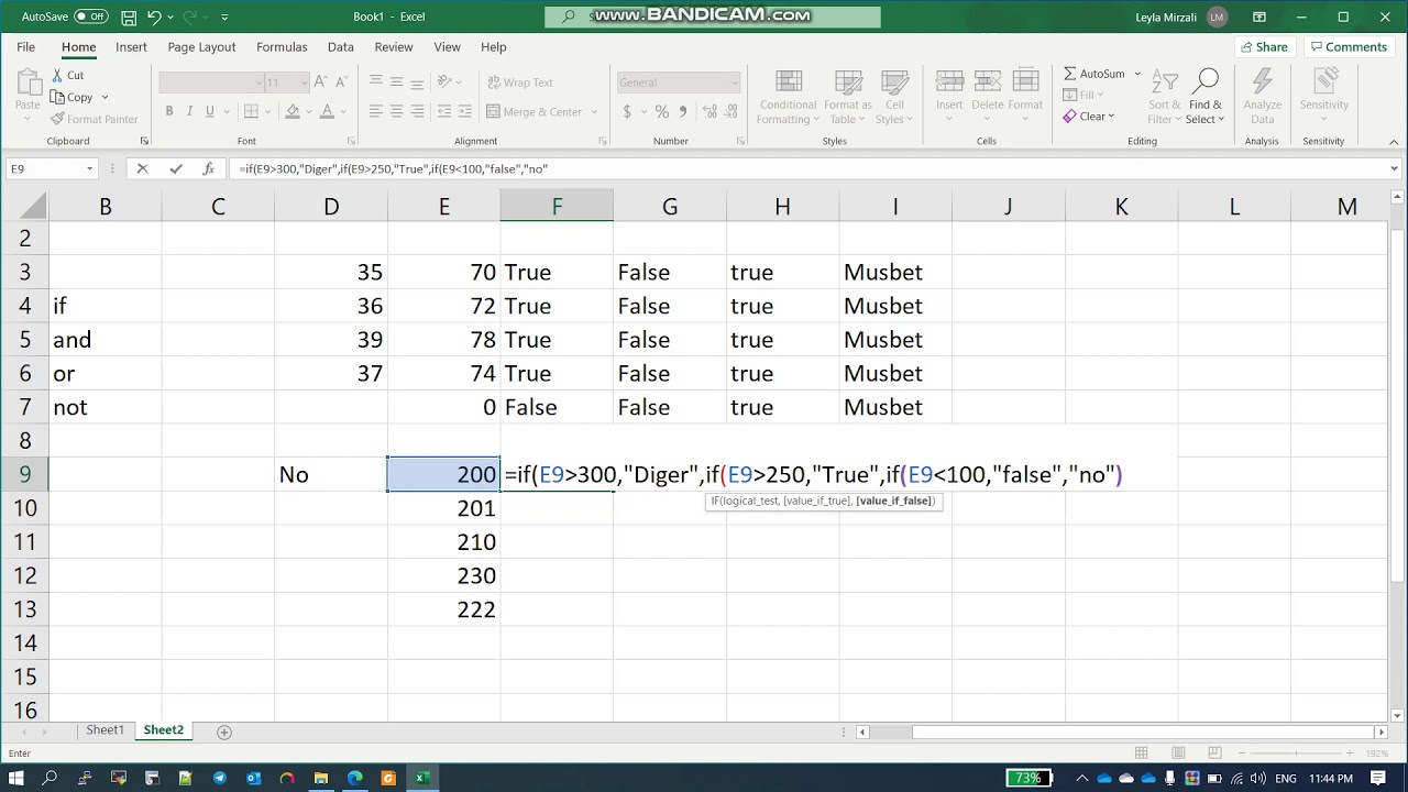 Excel If 2 - YouTube