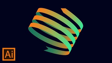 Create Perfect 3D Spiral Shape  | Adobe Illustartor Tutorial