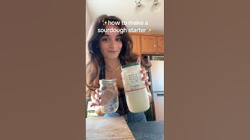 HOW TO MAKE A SOURDOUGH STARTER FROM ✨ SCRATCH ✨ (day one) #sourdoughstarter #howto
