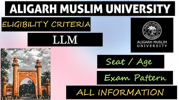 LLM ALIGARH MUSLIM UNIVERSITY || ALL INFORMATION LLM COURSE