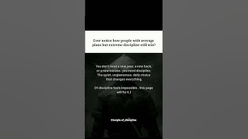 Stop Chasing Motivation — Build Discipline Instead | The Truth You Need to Hear