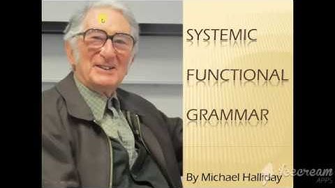 Systemic Functional Grammar by Michael Halliday