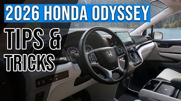 2026 Honda Odyssey - 17 Tips, Tricks & Hacks You Didn’t Know