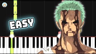One Piece OST - 'The Very, Very, Very Strongest' - EASY Piano Tutorial & Sheet Music