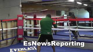 felix diaz olympic gold winner shadow boxing EsNews boxing