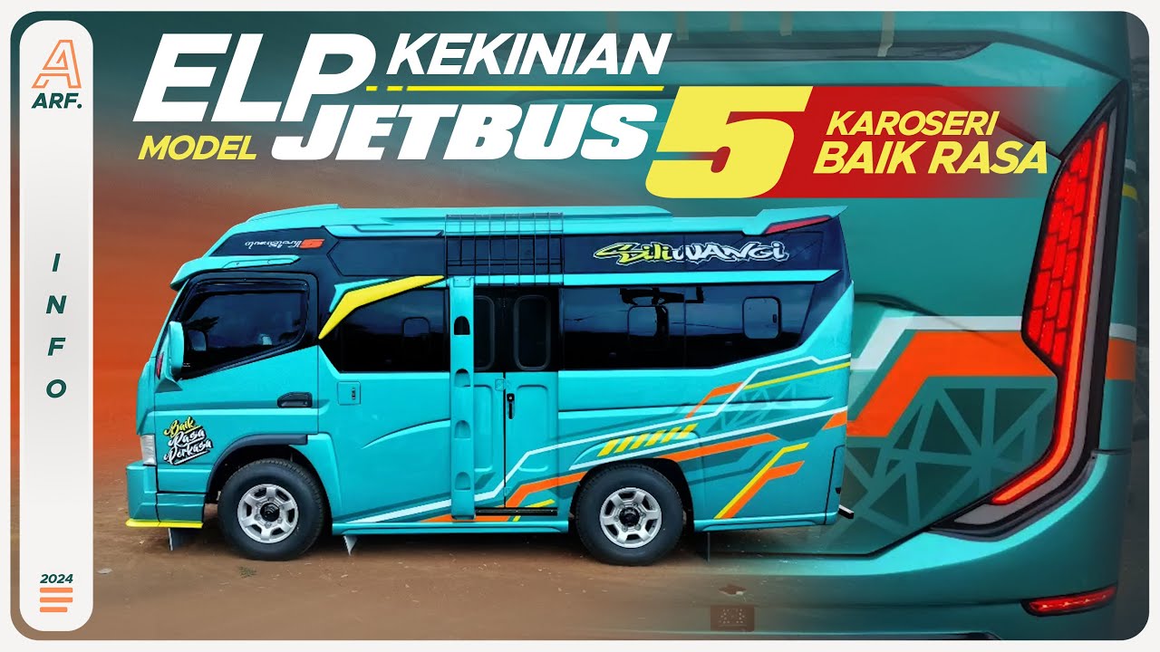 UNIK !! Microbus JETBUS 5 Kaca Sampingnya Tumpuk & Sudah DOUBLE GLASS
