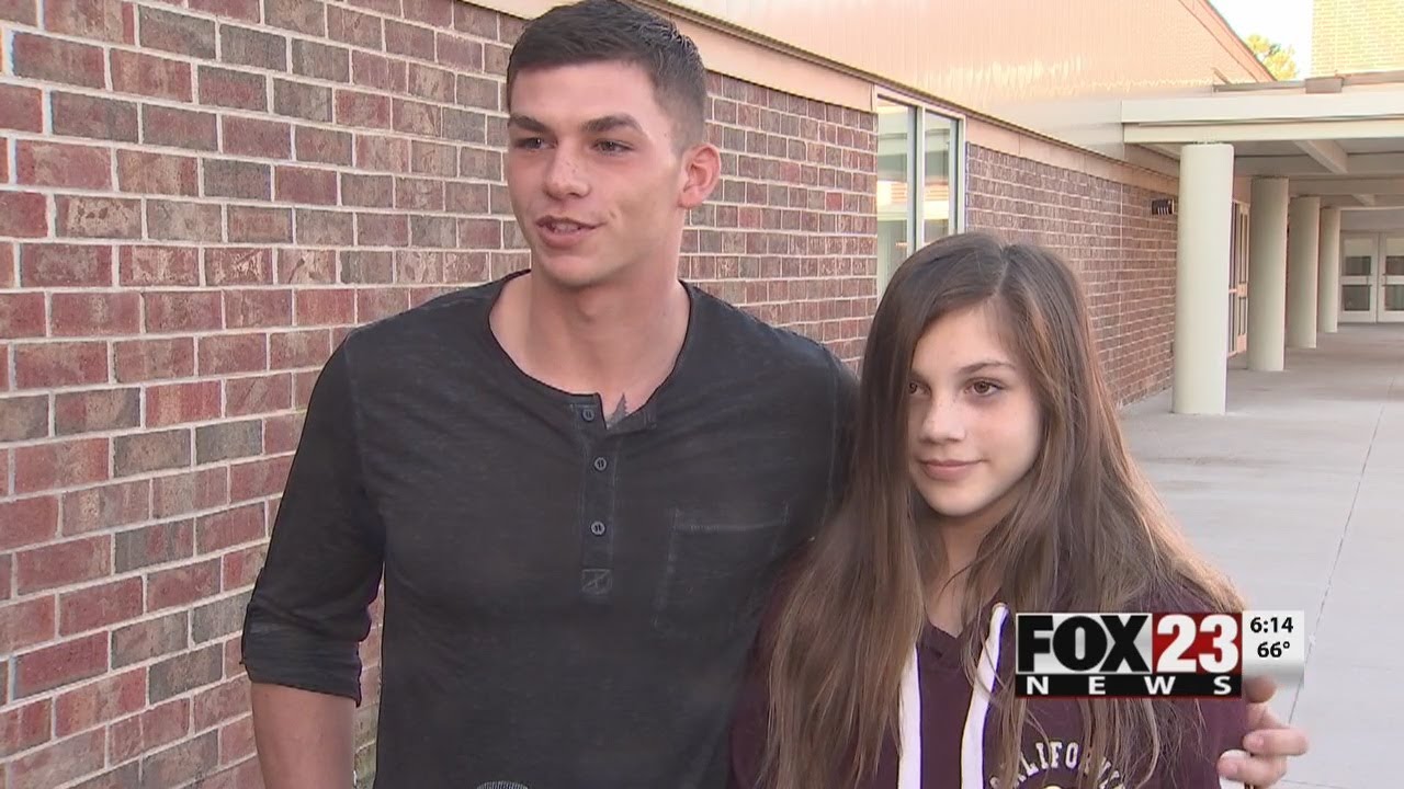 Returning Marine surprises sister at Sapulpa Middle School | FOX23 News Tulsa