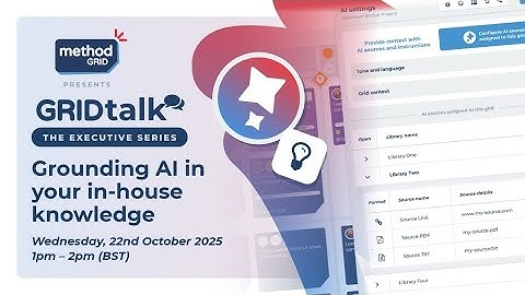 GRIDtalk: Grounding AI in your in-house knowledge